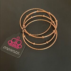 Paparazzi Copper Bangle Bracelet Set